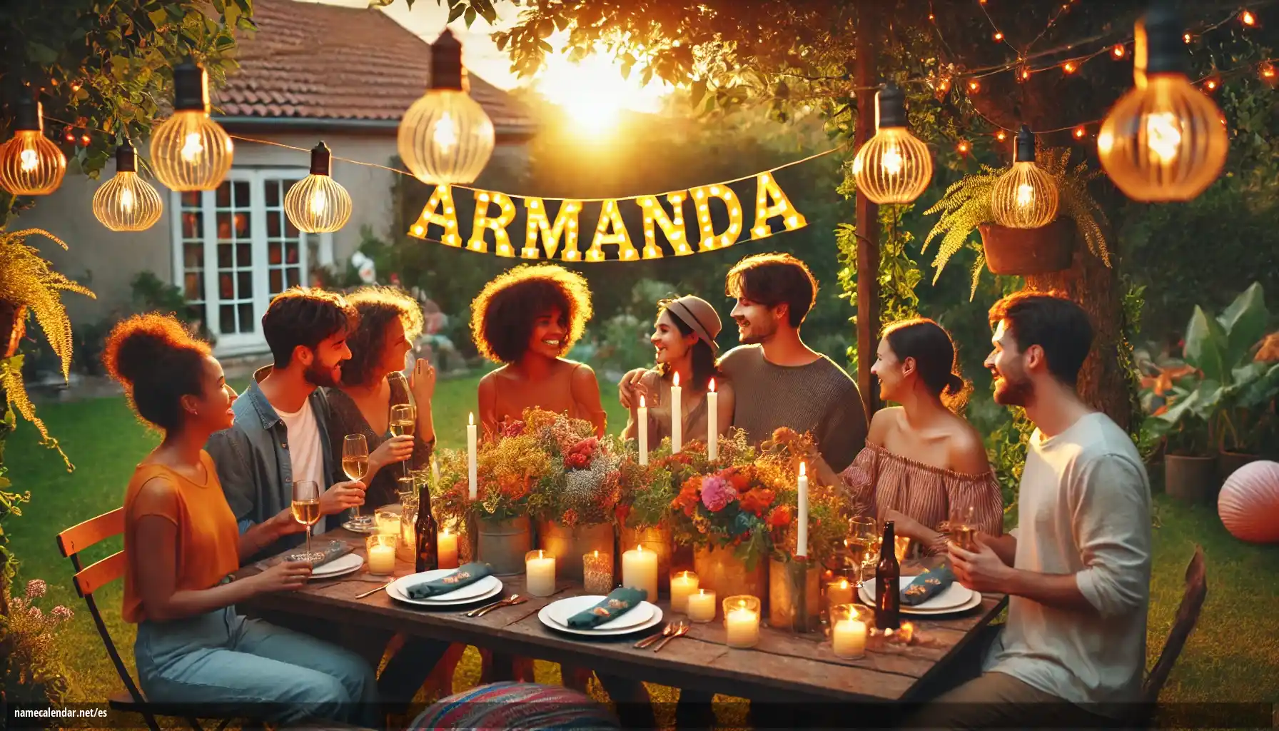 Celebración del onomástico y del nombre - Armanda