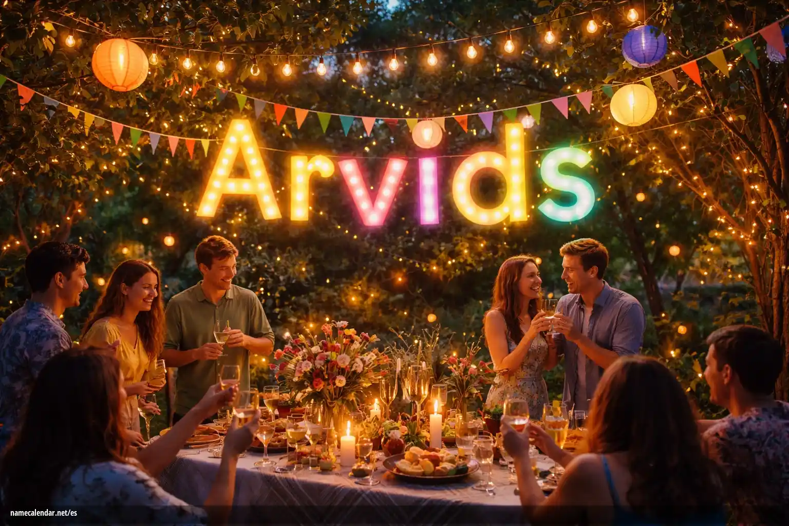 Celebración del onomástico y del nombre - Arvids