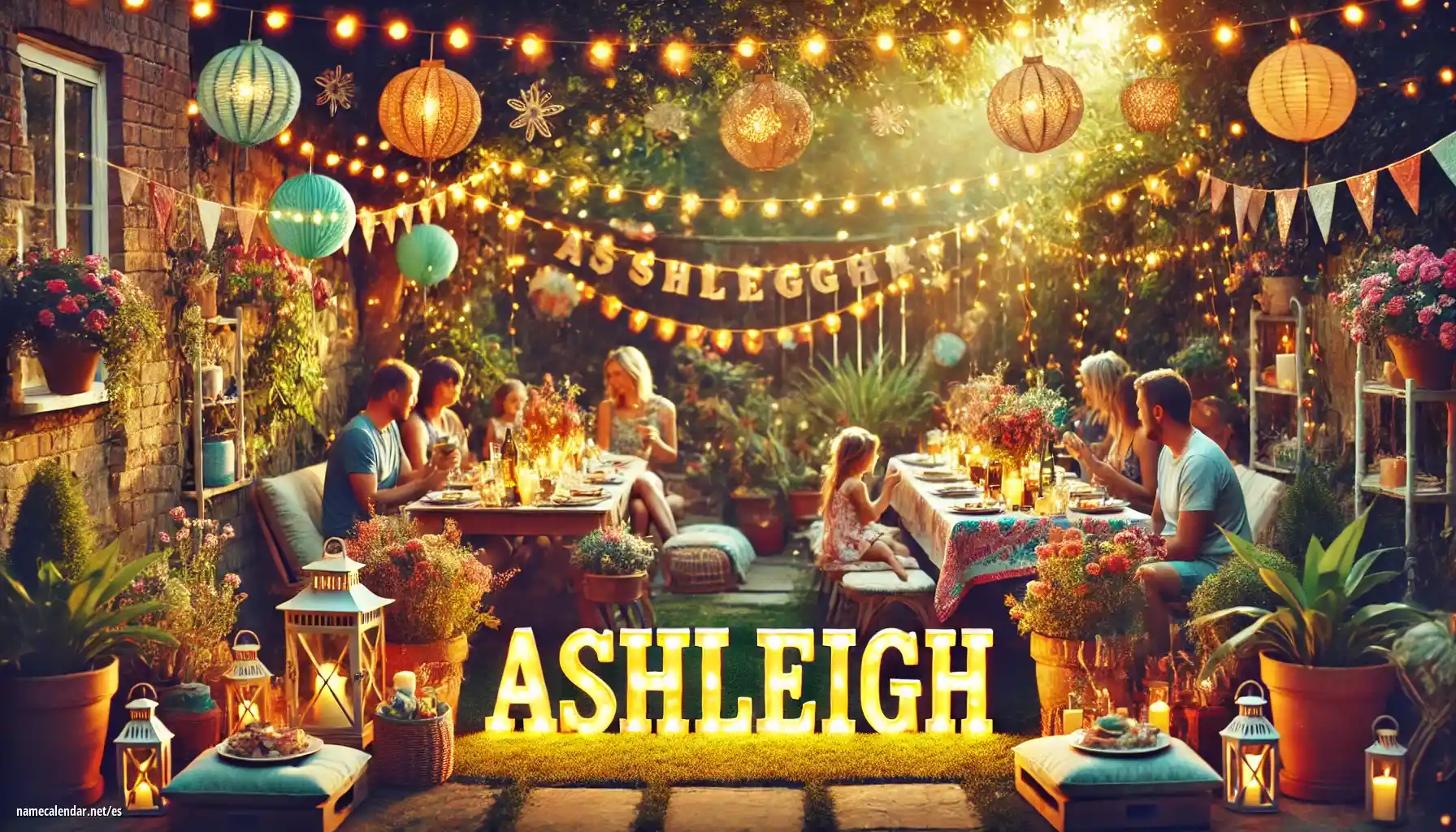 Celebración del onomástico y del nombre - Ashleigh