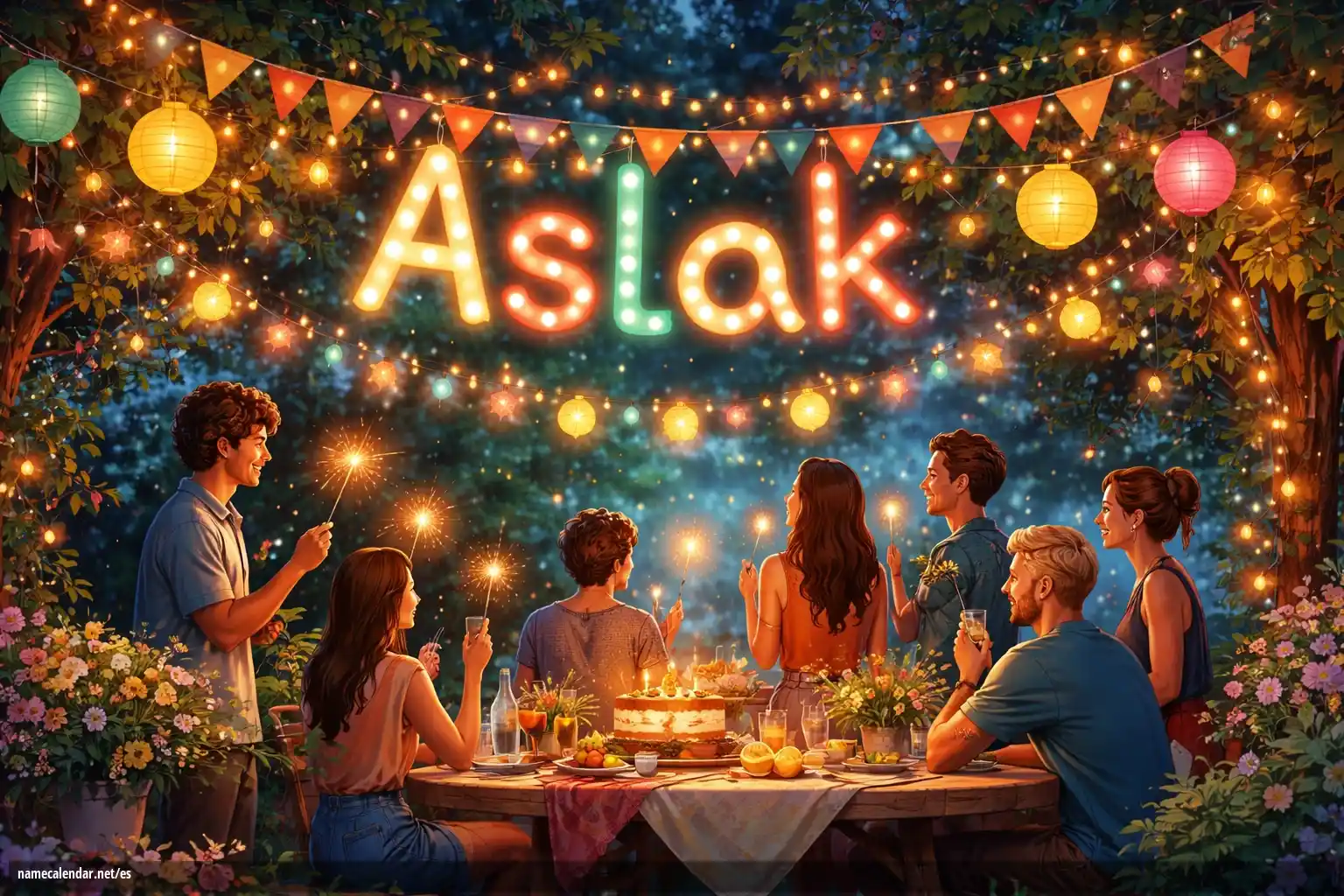 Celebración del onomástico y del nombre - Aslak