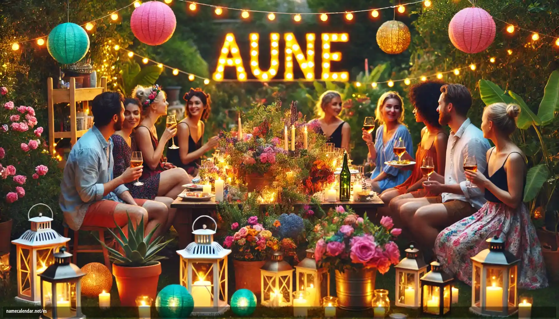 Celebración del onomástico y del nombre - Aune