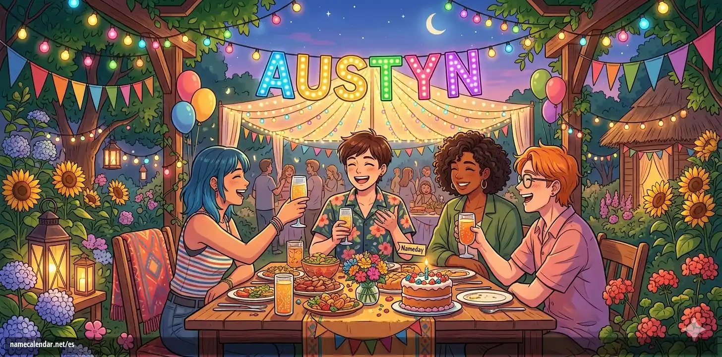 Celebración del onomástico y del nombre - Austyn