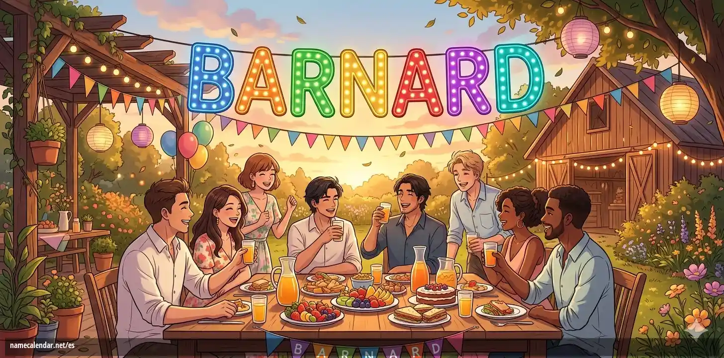 Celebración del onomástico y del nombre - Barnard