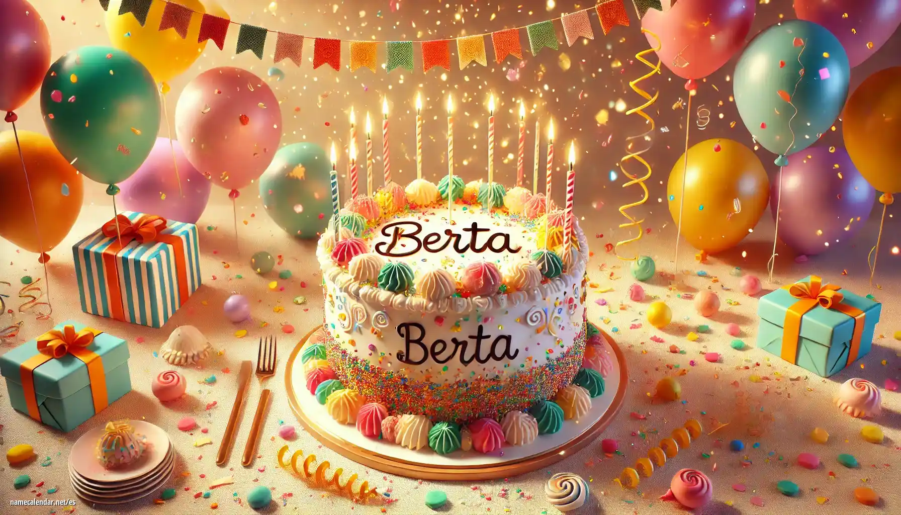 Celebración del onomástico y del nombre - Berta