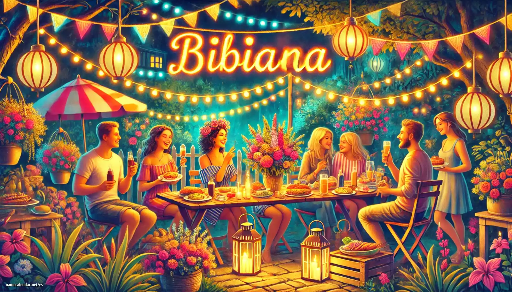 Celebración del onomástico y del nombre - Bibiana