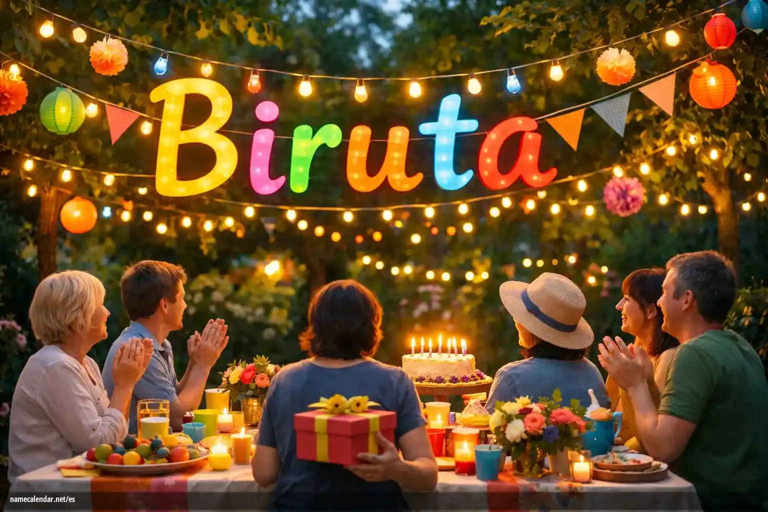 Celebración del onomástico y del nombre - Biruta