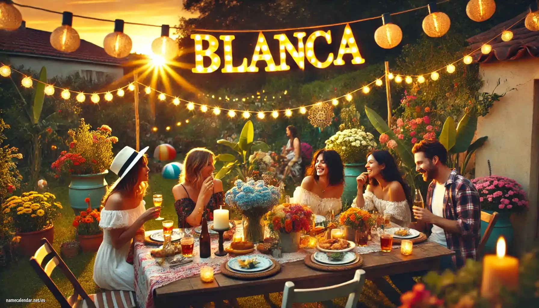 Celebración del onomástico y del nombre - Blanca