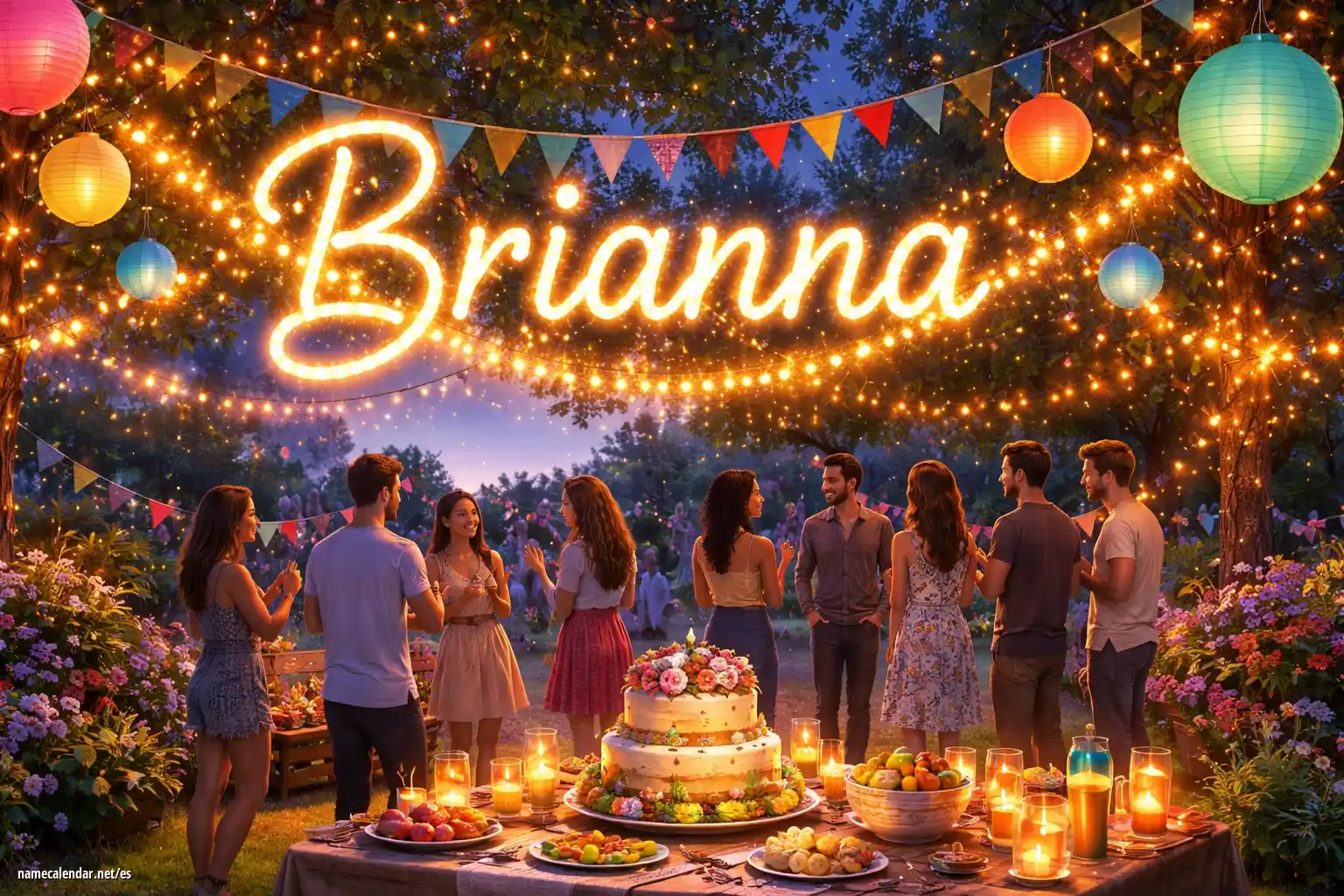 Celebración del onomástico y del nombre - Brianna