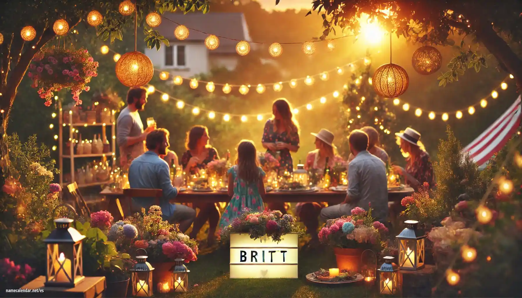 Celebración del onomástico y del nombre - Britt