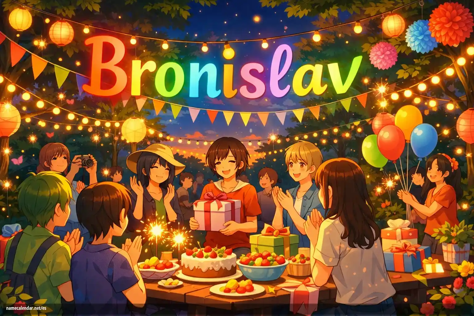 Celebración del onomástico y del nombre - Bronislav