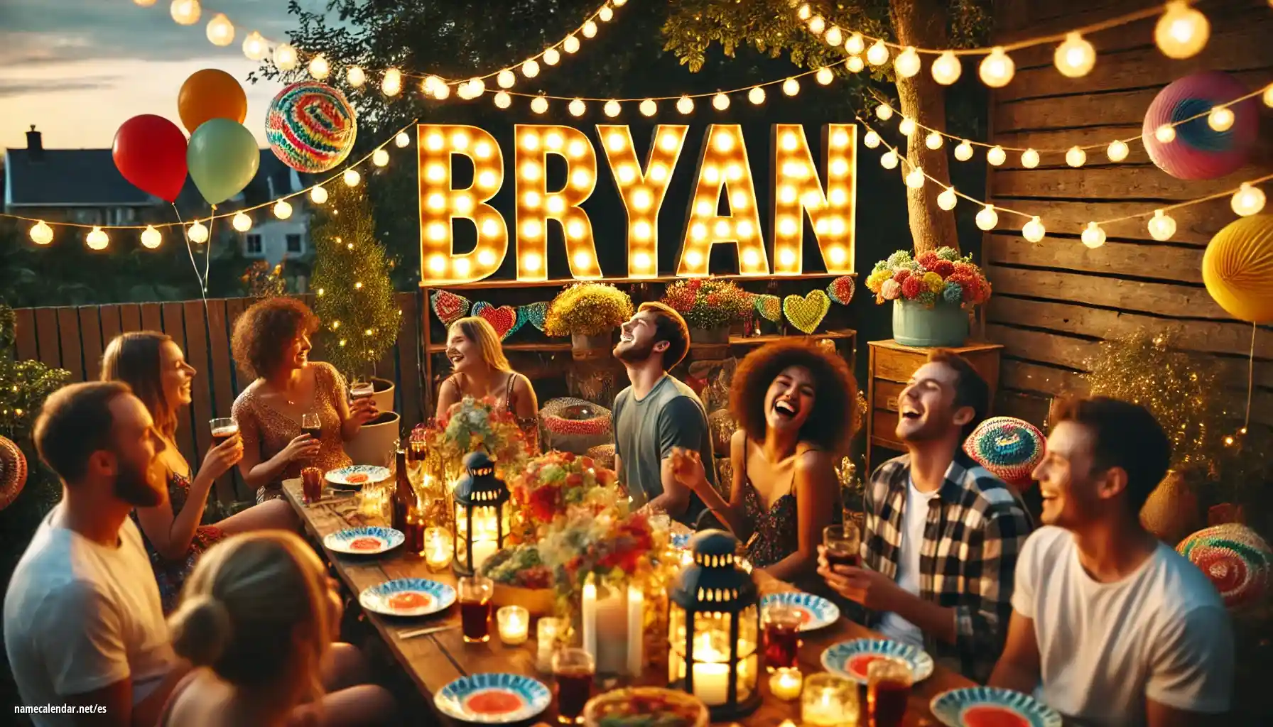 Celebración del onomástico y del nombre - Bryan