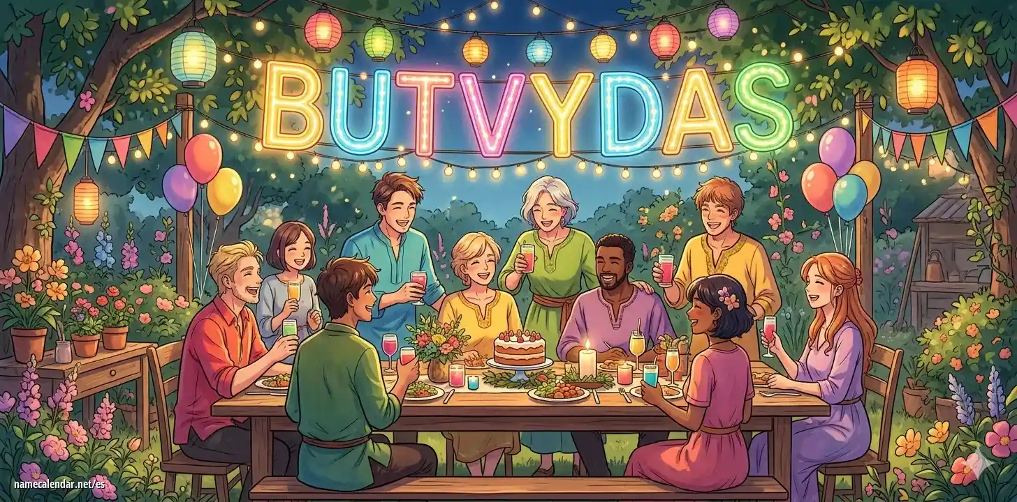 Celebración del onomástico y del nombre - Butvydas