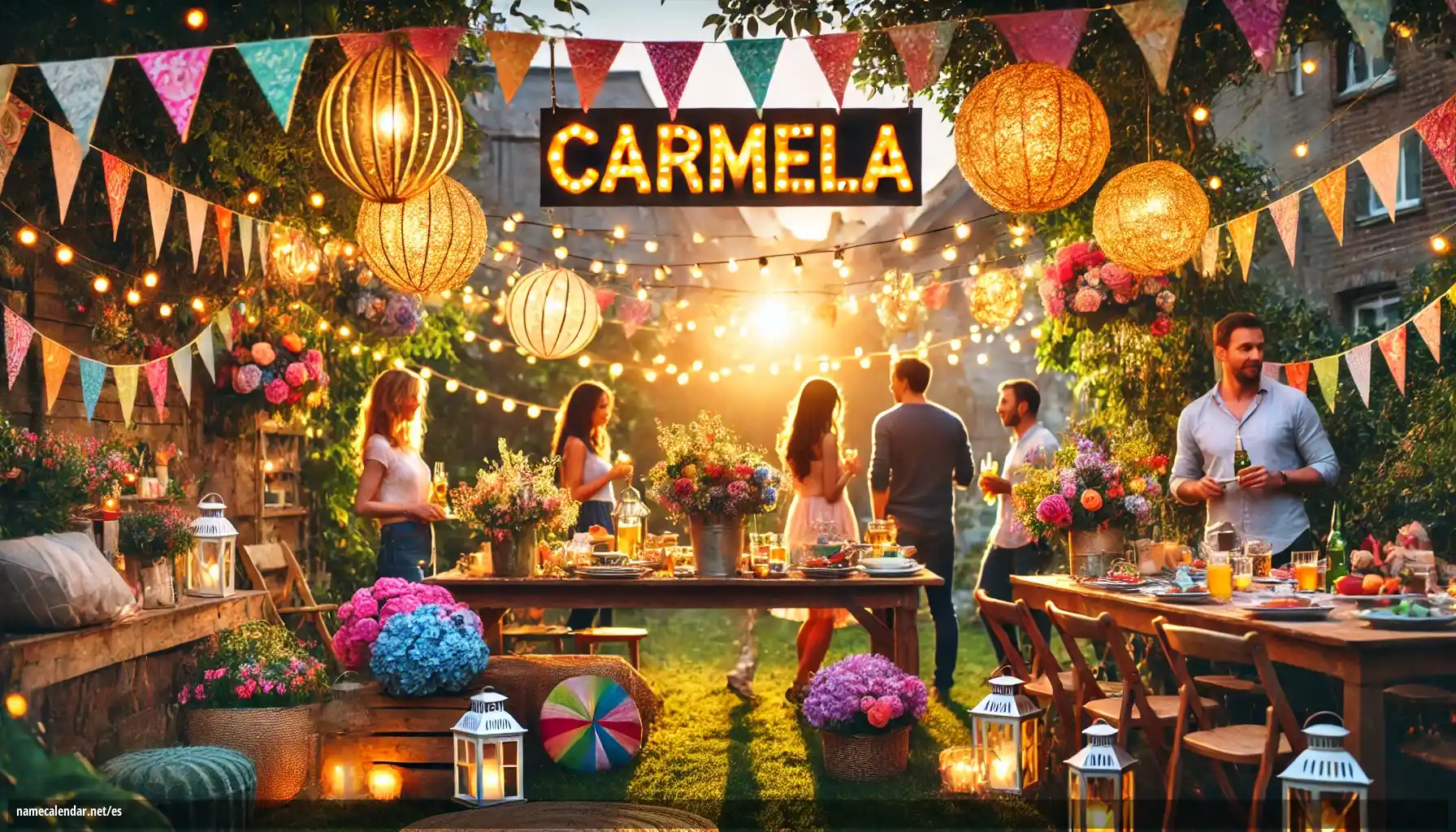 Celebración del onomástico y del nombre - Carmela