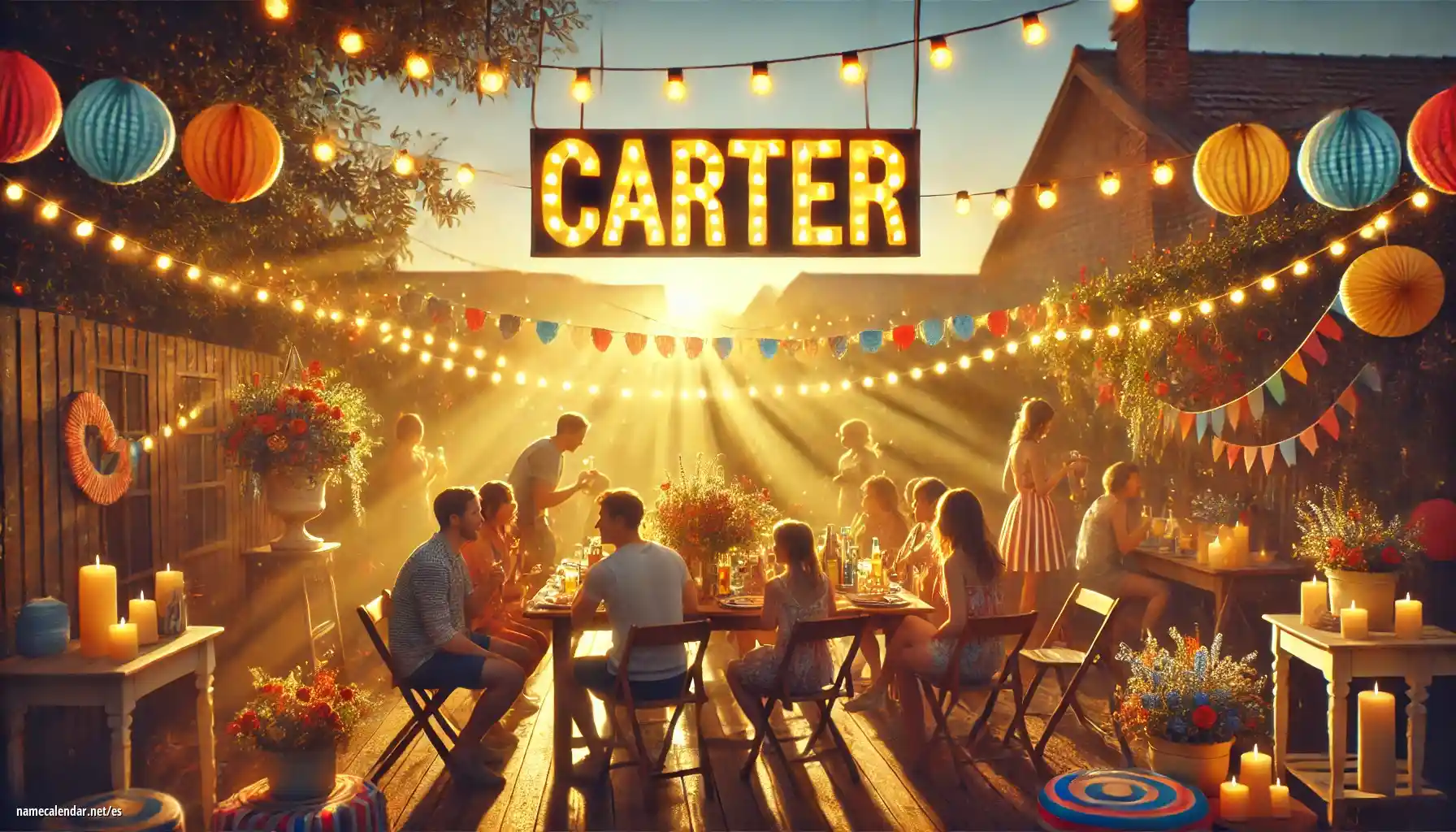 Celebración del onomástico y del nombre - Carter