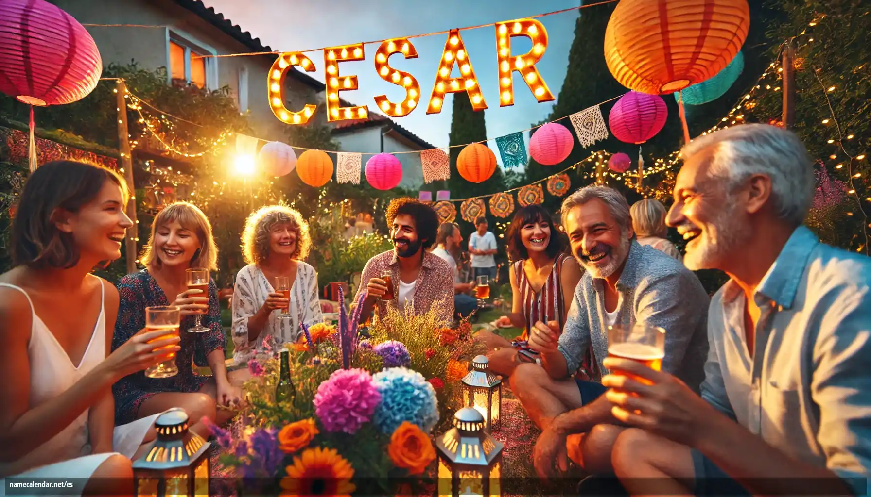 Celebración del onomástico y del nombre - Cesar
