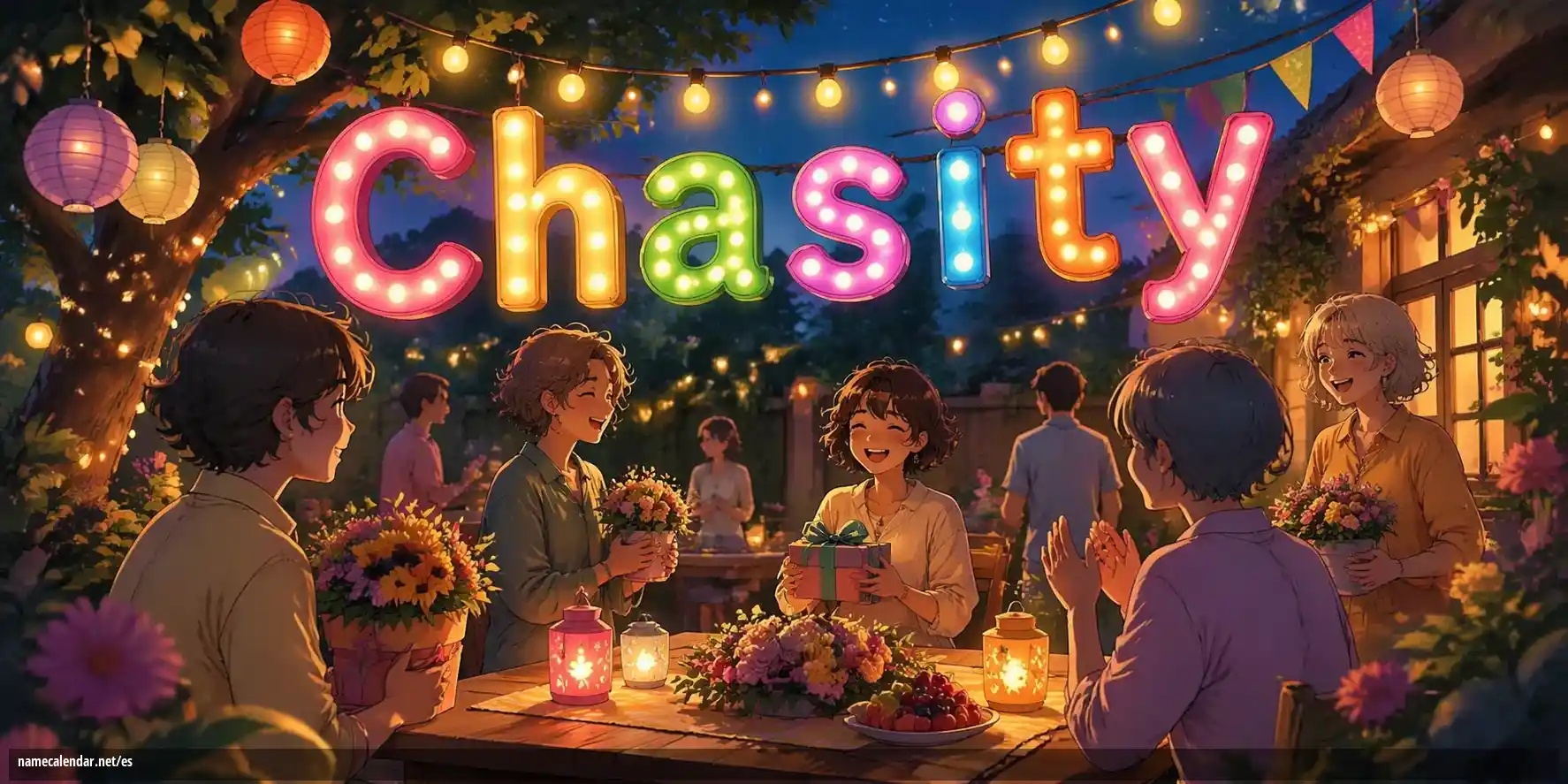 Celebración del onomástico y del nombre - Chasity