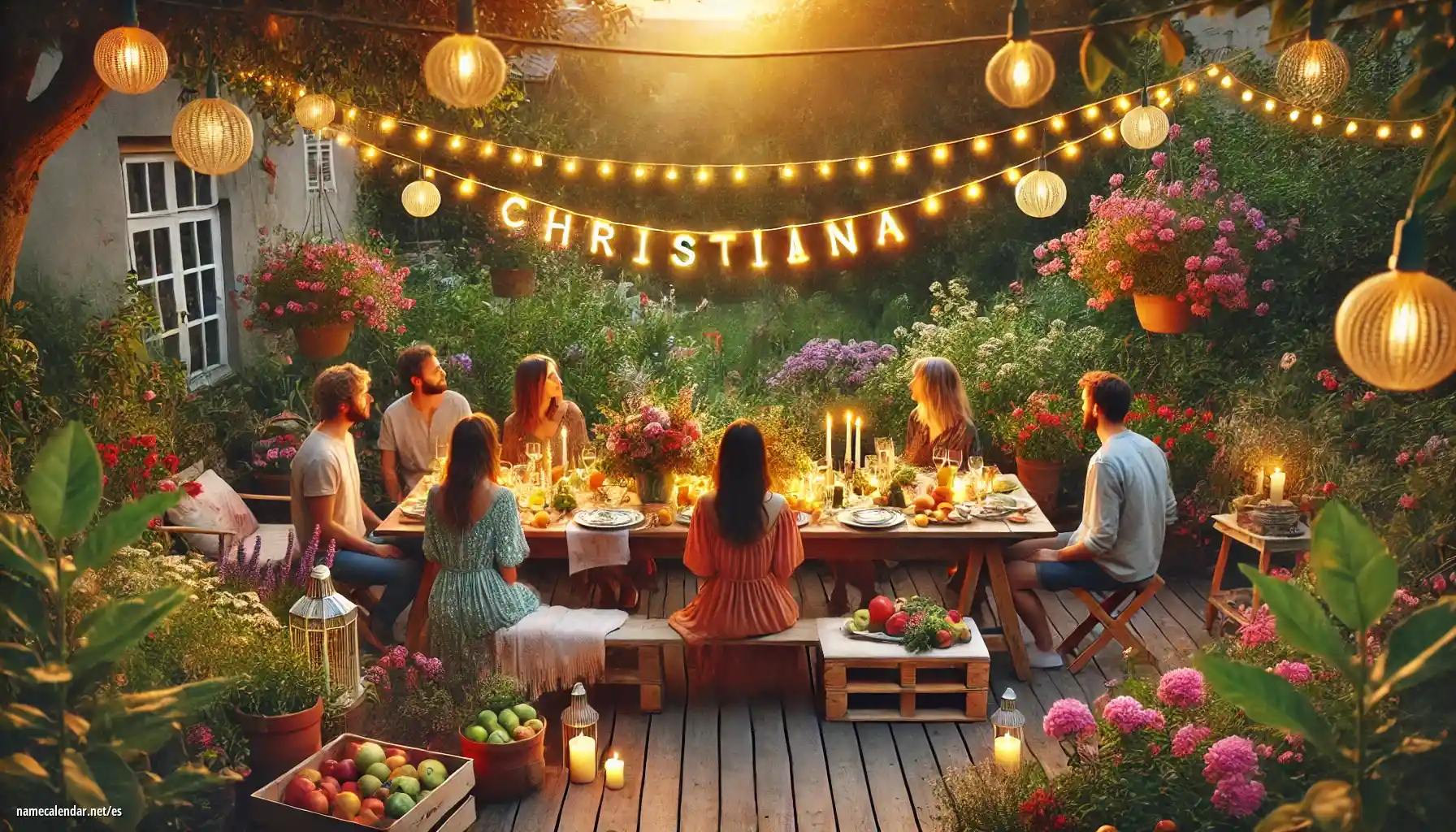 Celebración del onomástico y del nombre - Christiana