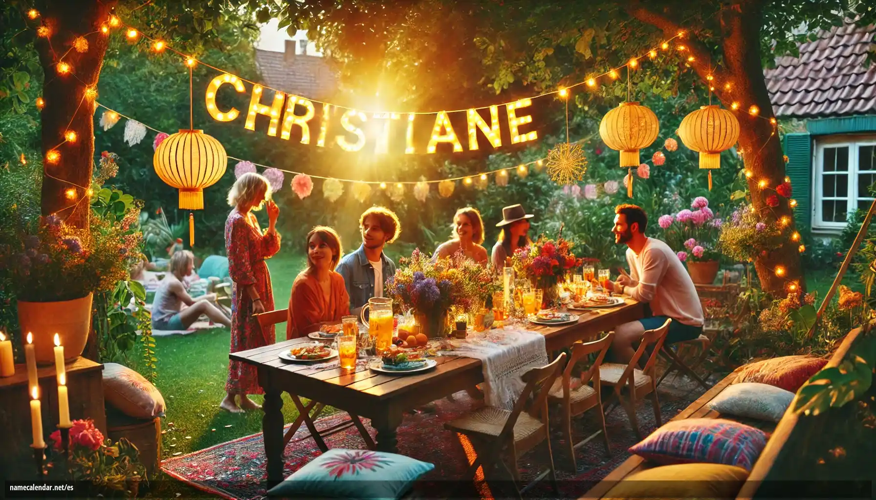 Celebración del onomástico y del nombre - Christiane