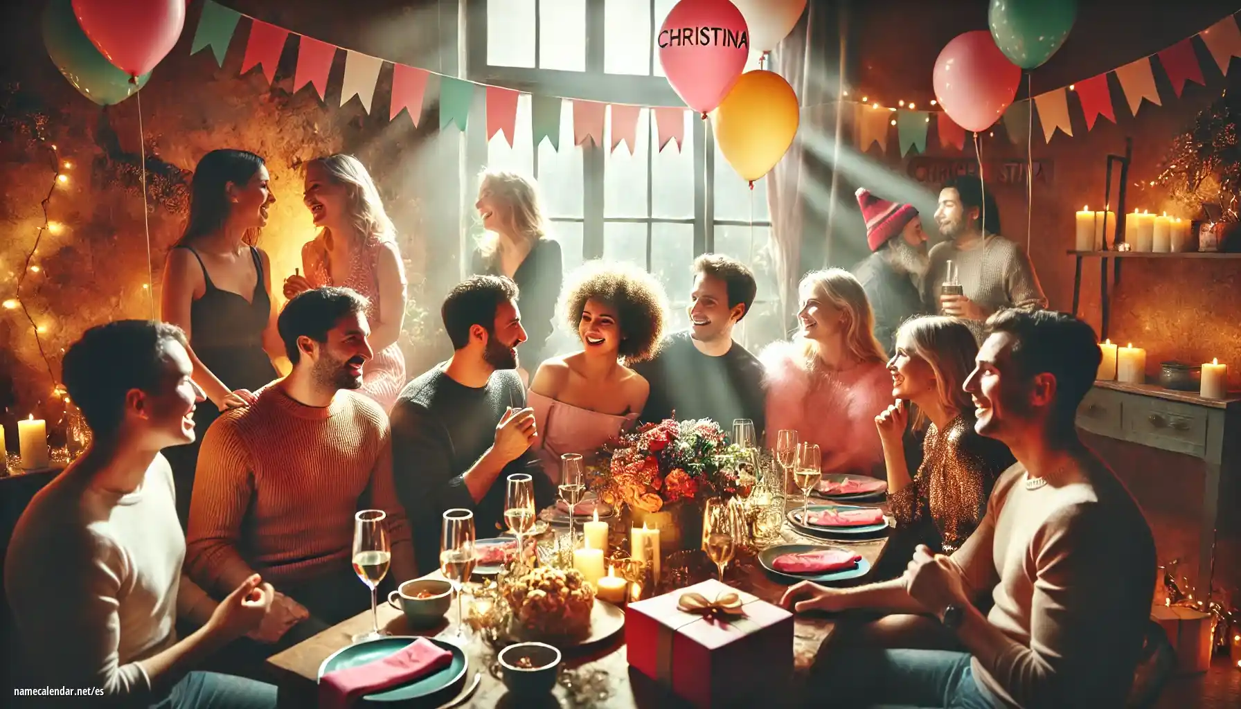 Celebración del onomástico y del nombre - Christina