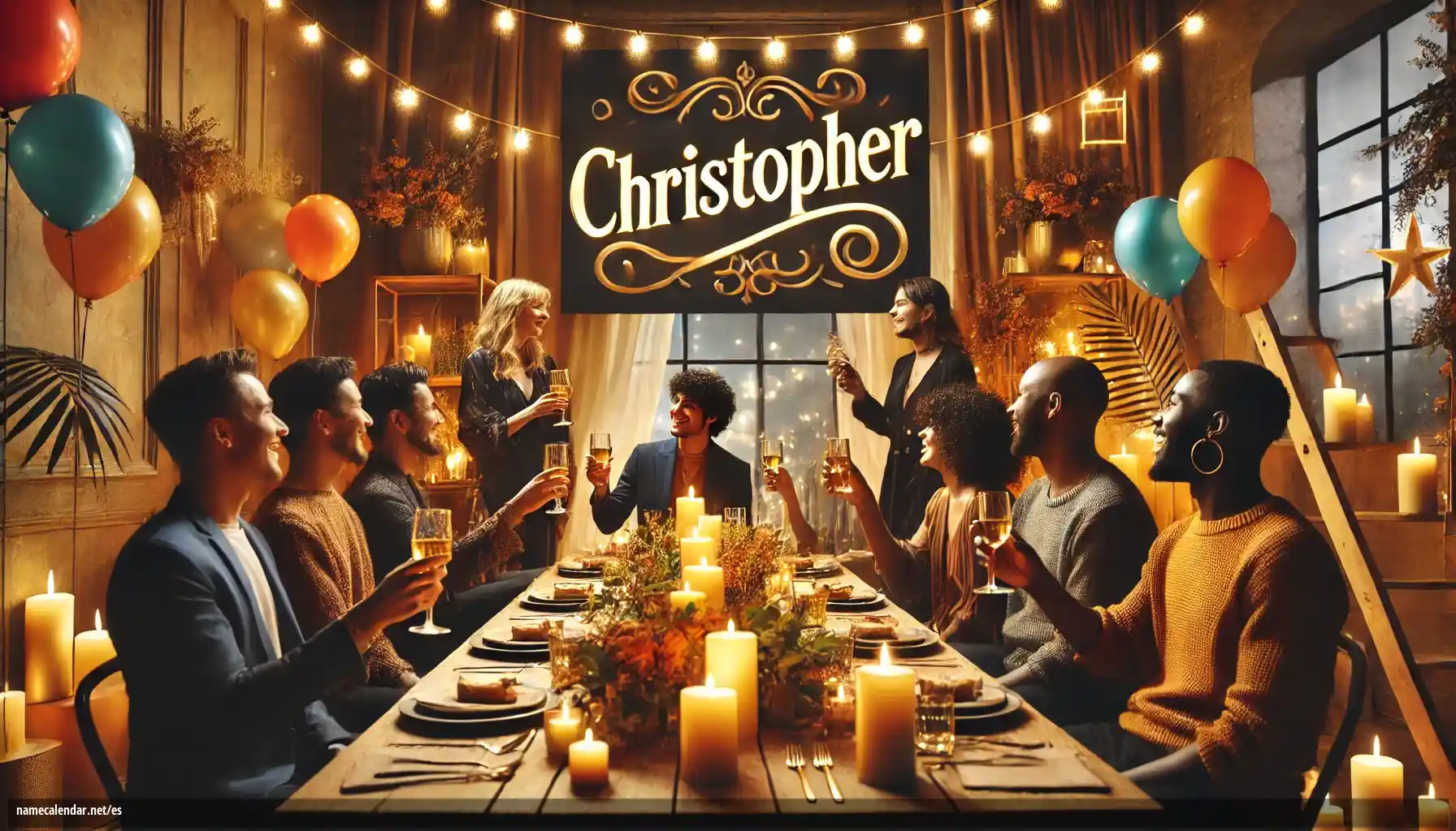 Celebración del onomástico y del nombre - Christopher