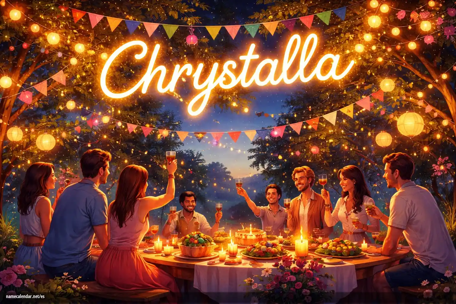 Celebración del onomástico y del nombre - Chrystalla