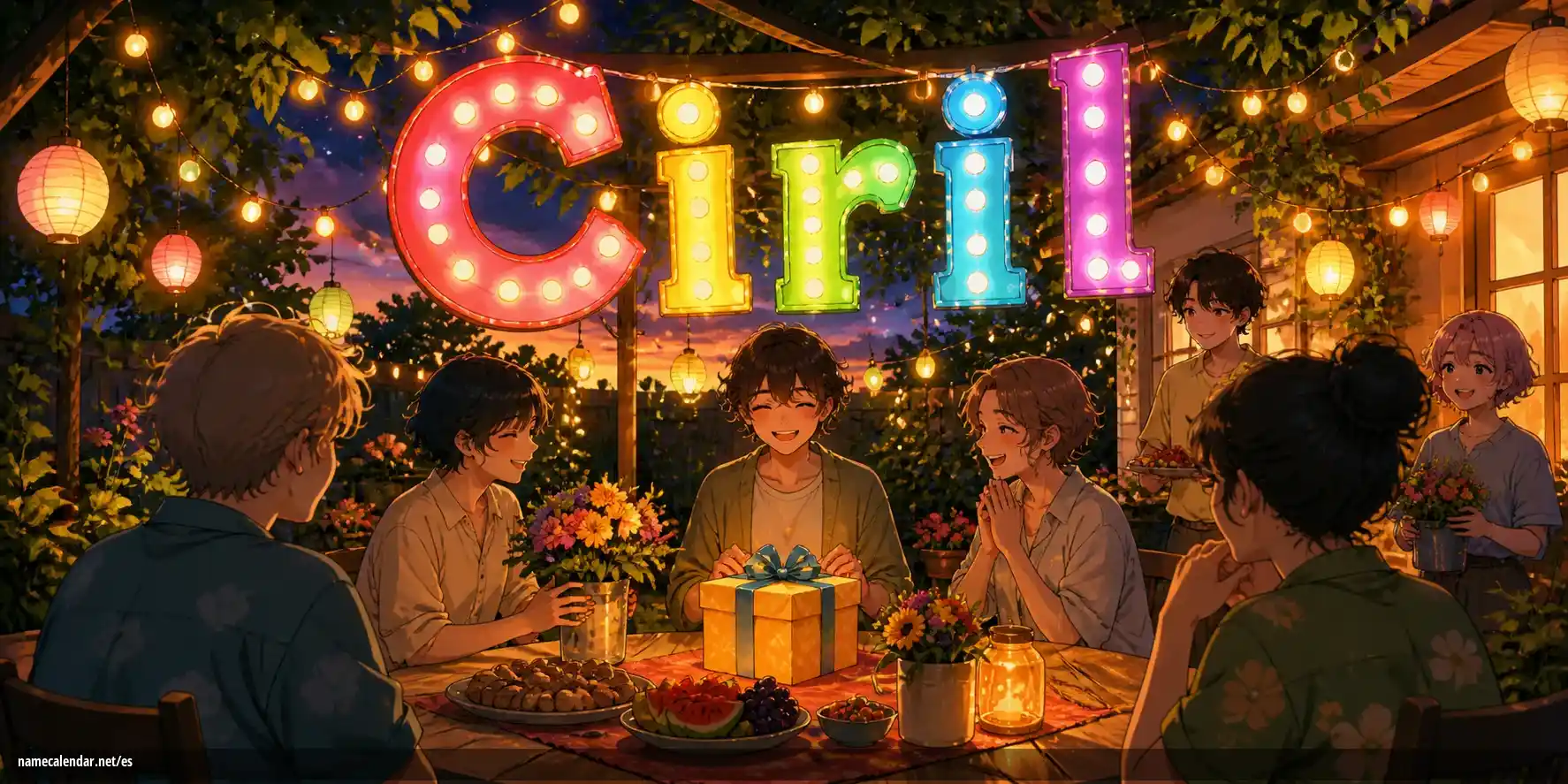 Celebración del onomástico y del nombre - Ciril