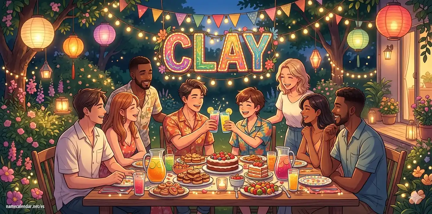 Celebración del onomástico y del nombre - Clay
