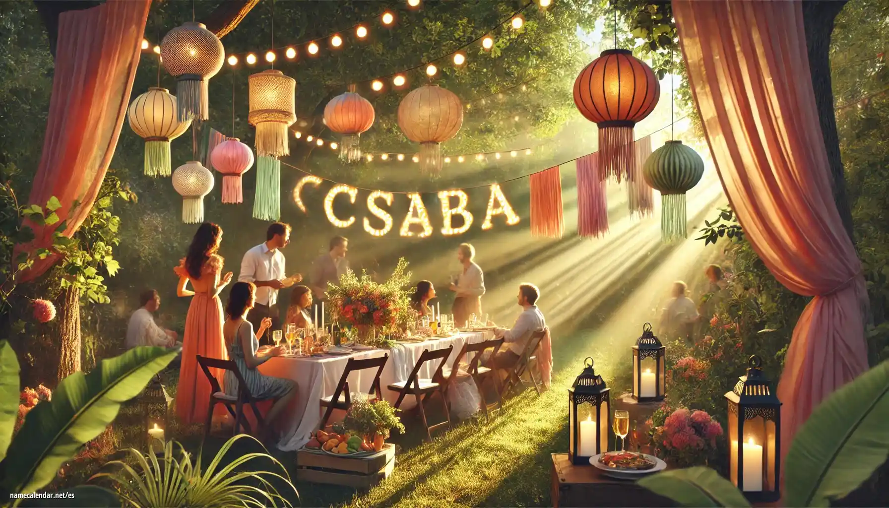 Celebración del onomástico y del nombre - Csaba