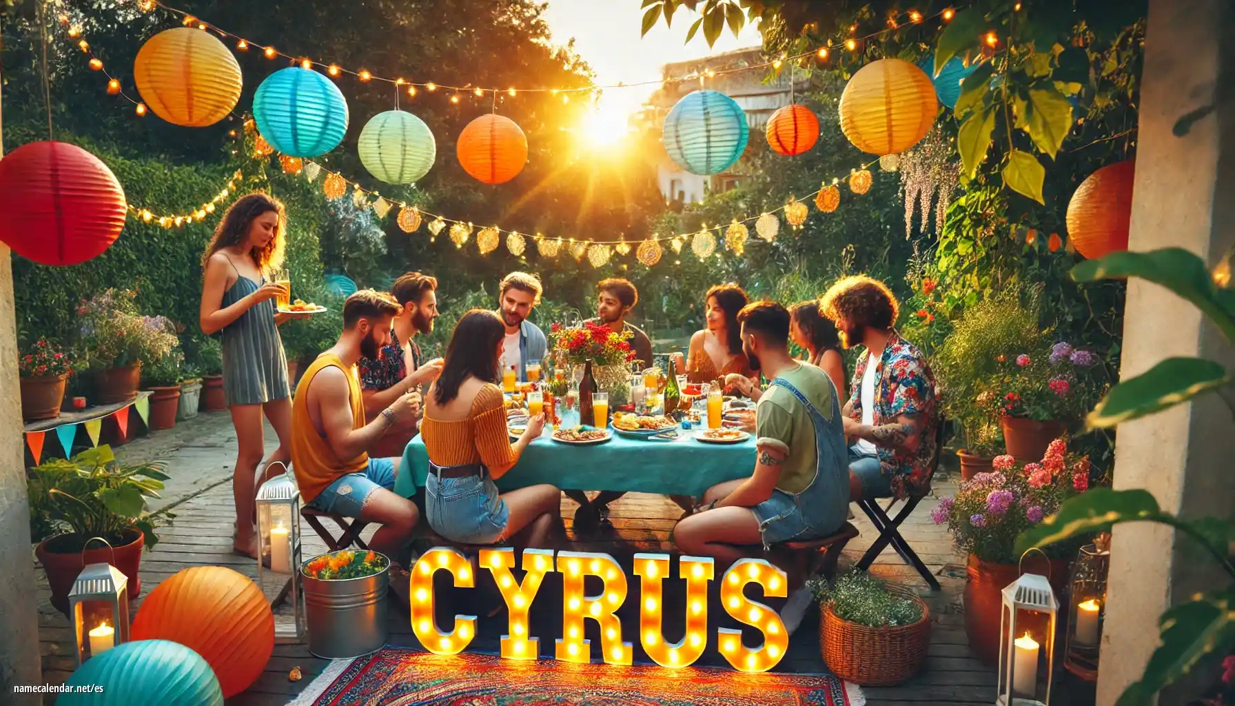 Celebración del onomástico y del nombre - Cyrus
