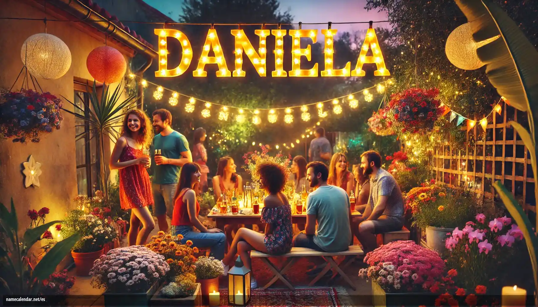 Celebración del onomástico y del nombre - Dániela