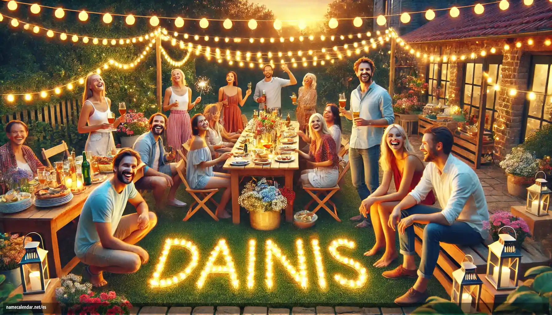 Celebración del onomástico y del nombre - Dainis