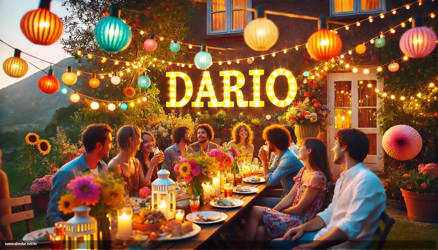 Celebración del onomástico y del nombre - Darío