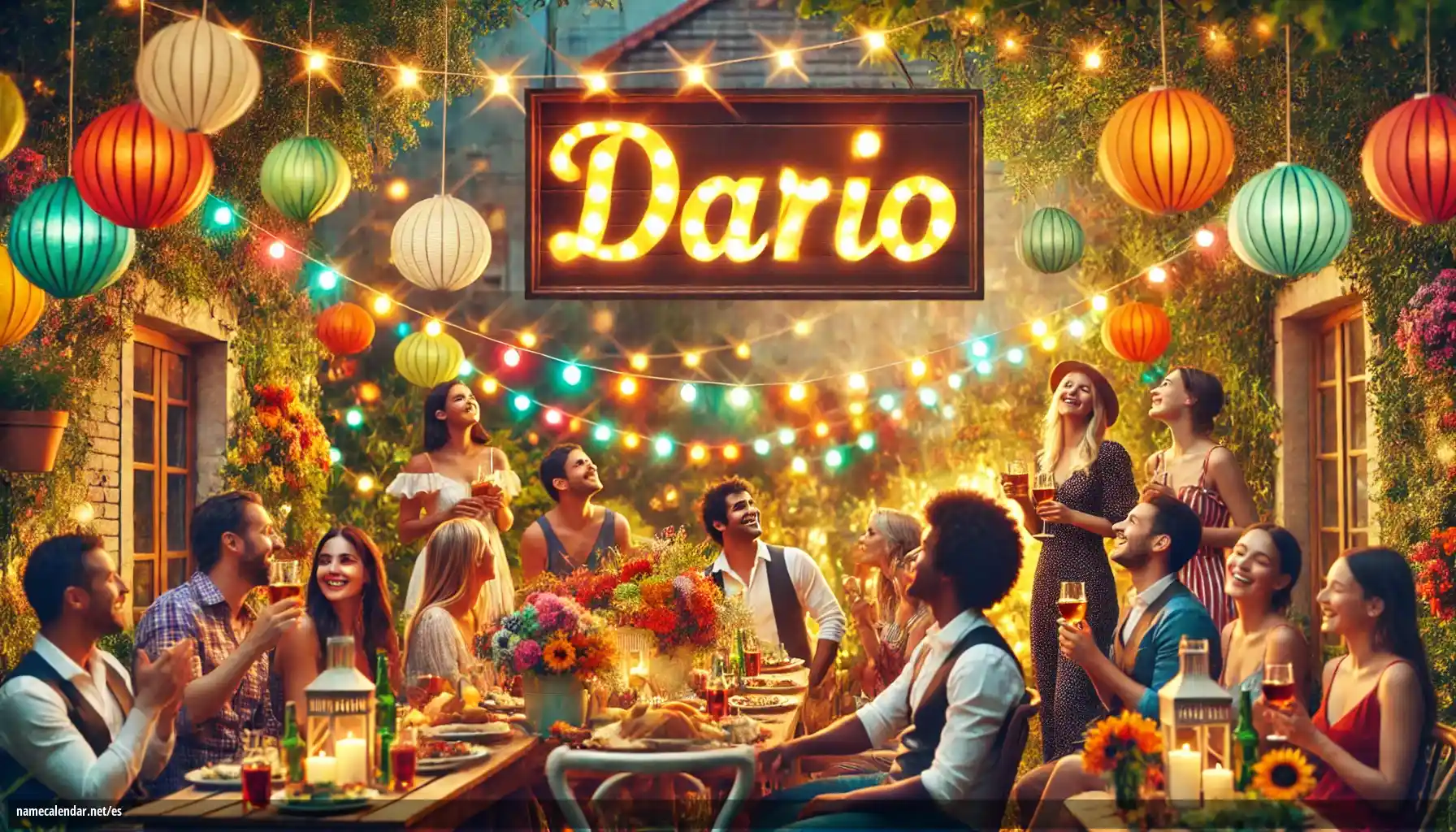 Celebración del onomástico y del nombre - Dario