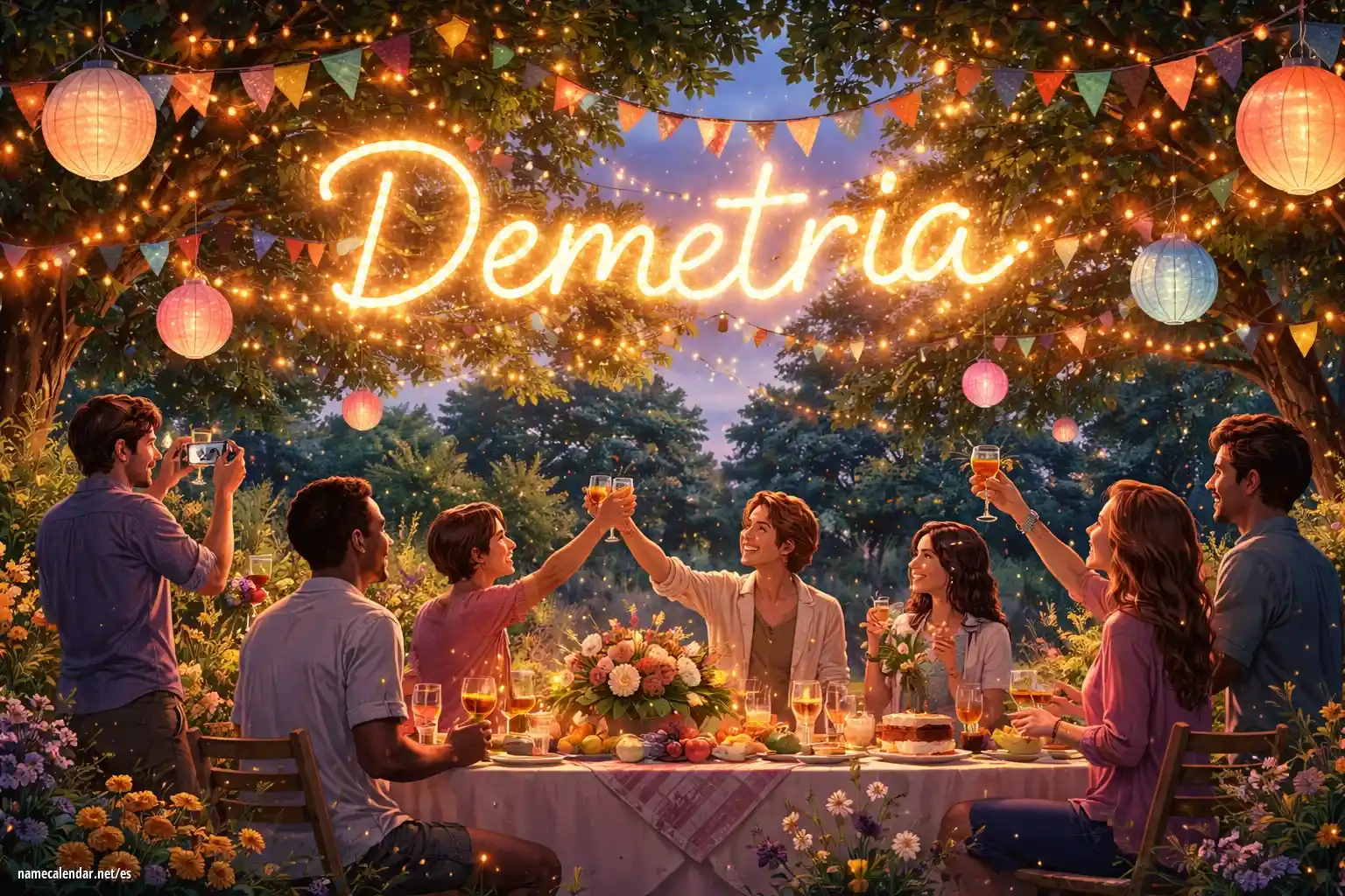 Celebración del onomástico y del nombre - Demetria