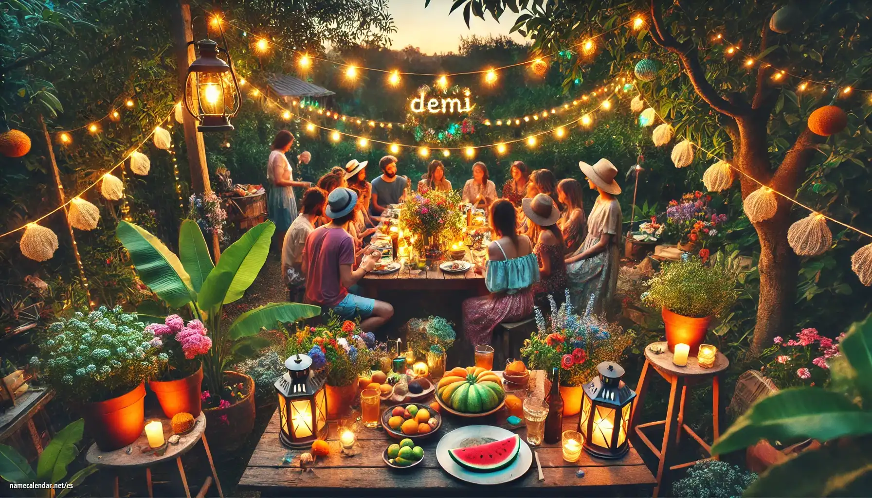 Celebración del onomástico y del nombre - Demi