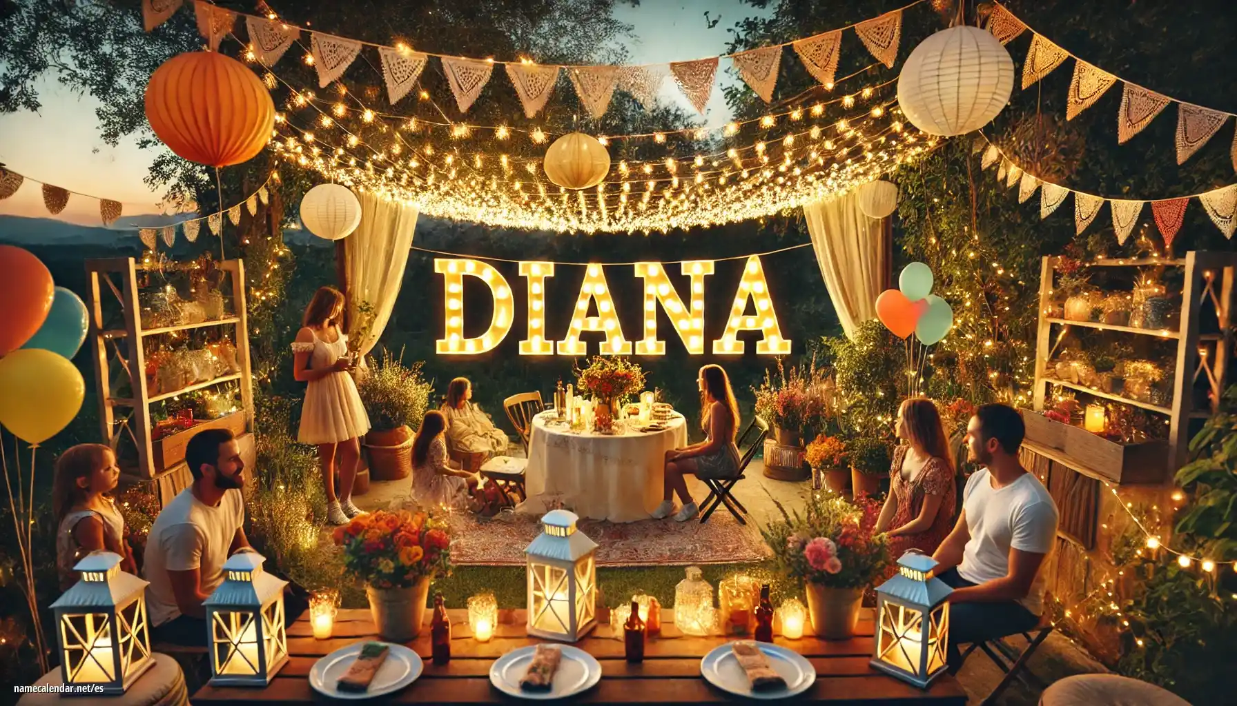 Celebración del onomástico y del nombre - Diána