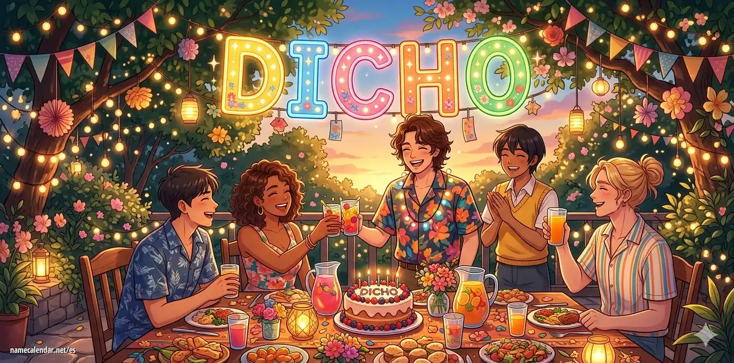 Celebración del onomástico y del nombre - Dicho