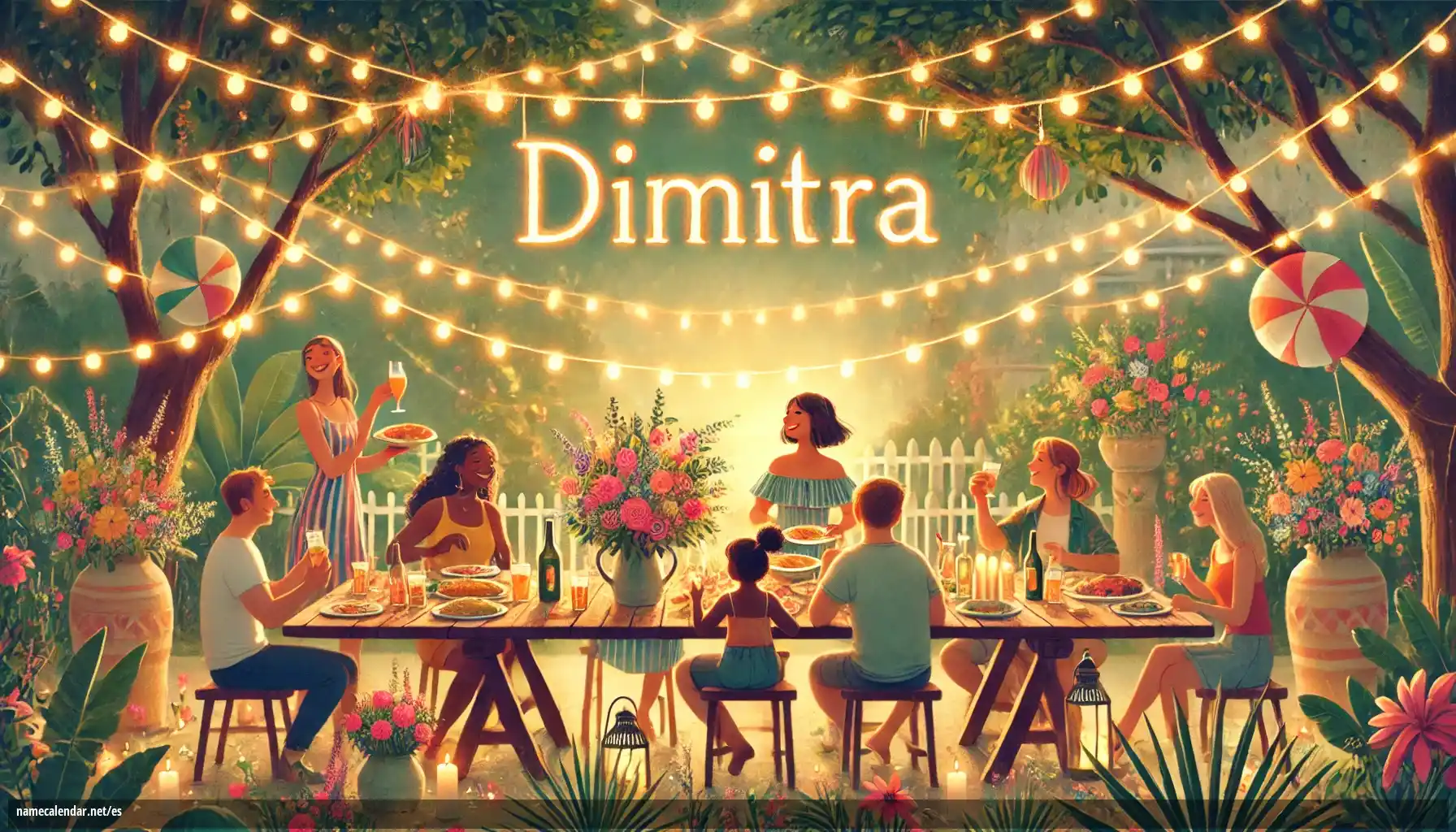 Celebración del onomástico y del nombre - Dimitra