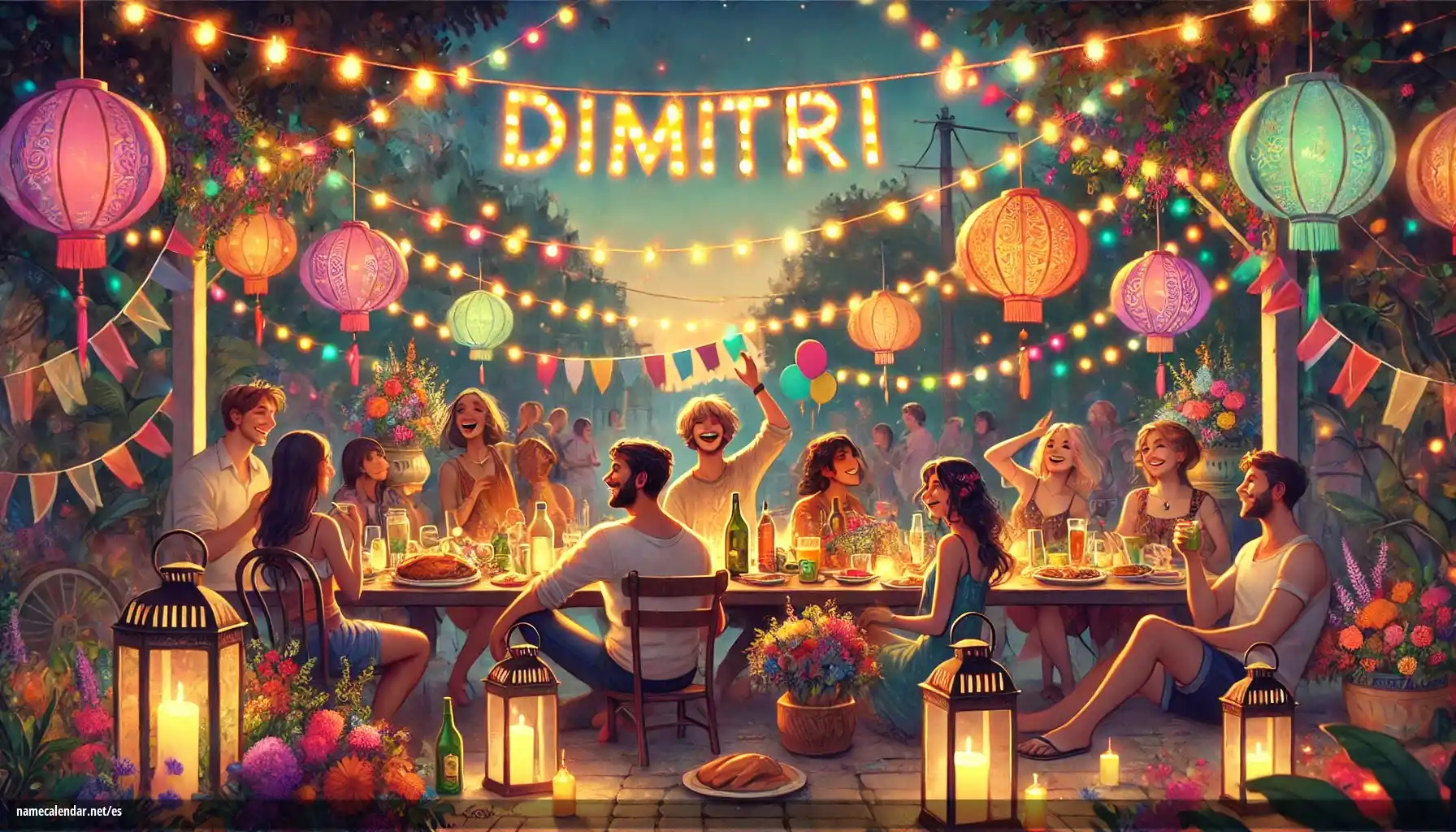 Celebración del onomástico y del nombre - Dimitri