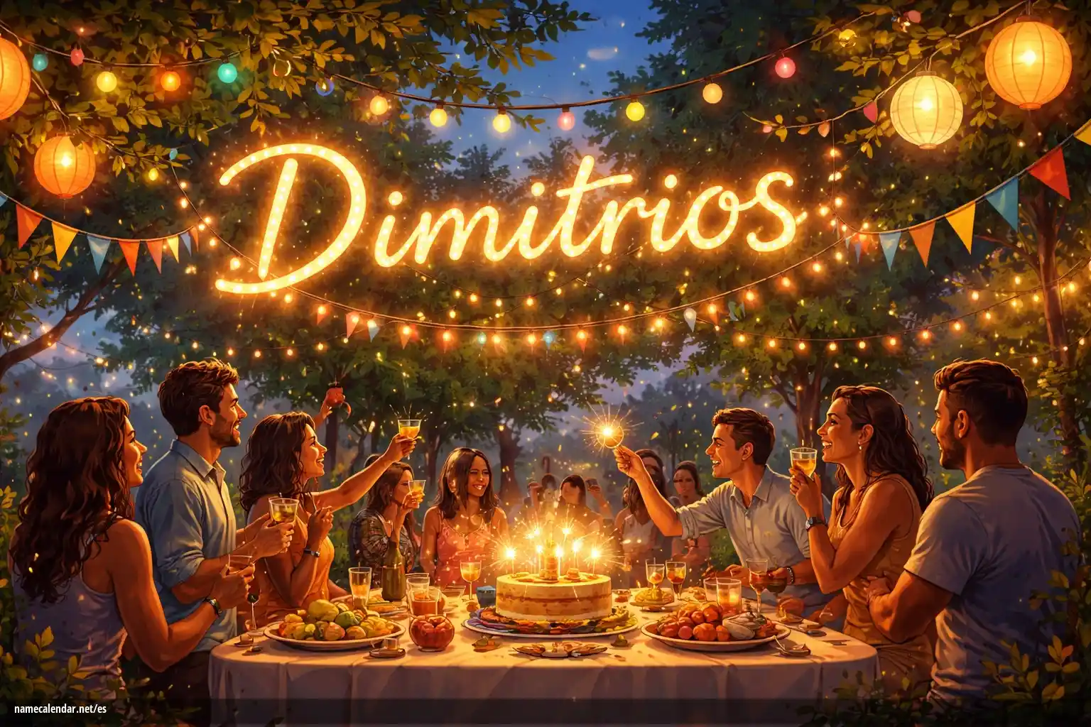 Celebración del onomástico y del nombre - Dimitrios