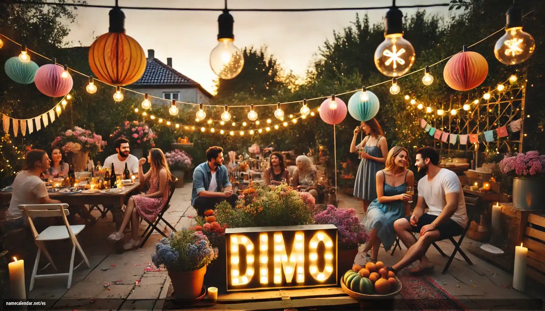 Celebración del onomástico y del nombre - Dimo