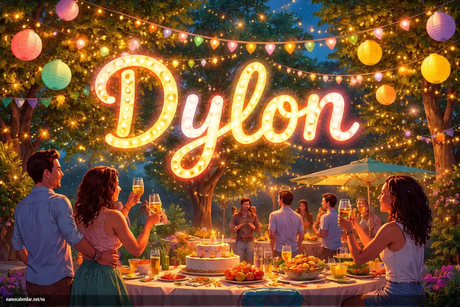 Celebración del onomástico y del nombre - Dylon