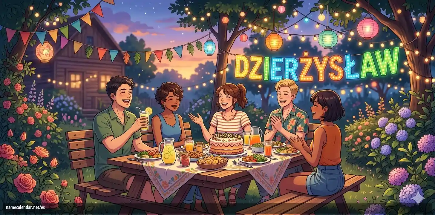 Celebración del onomástico y del nombre - Dzierżysław