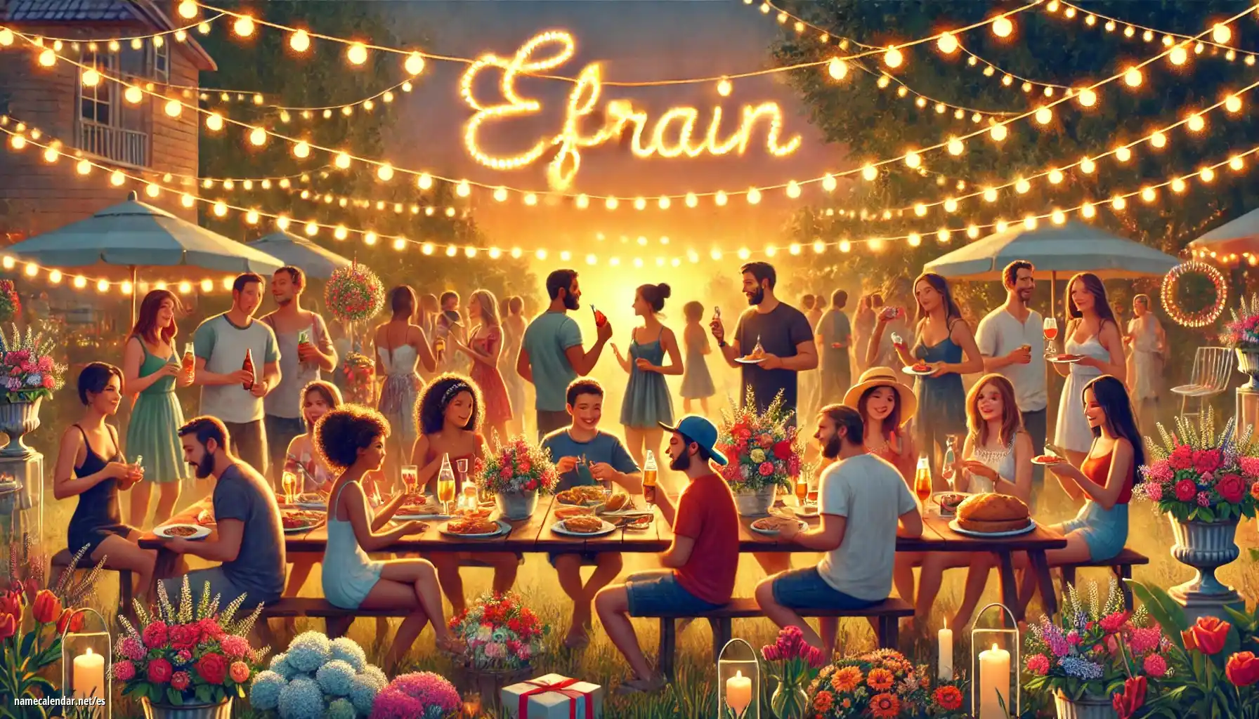 Celebración del onomástico y del nombre - Efraín