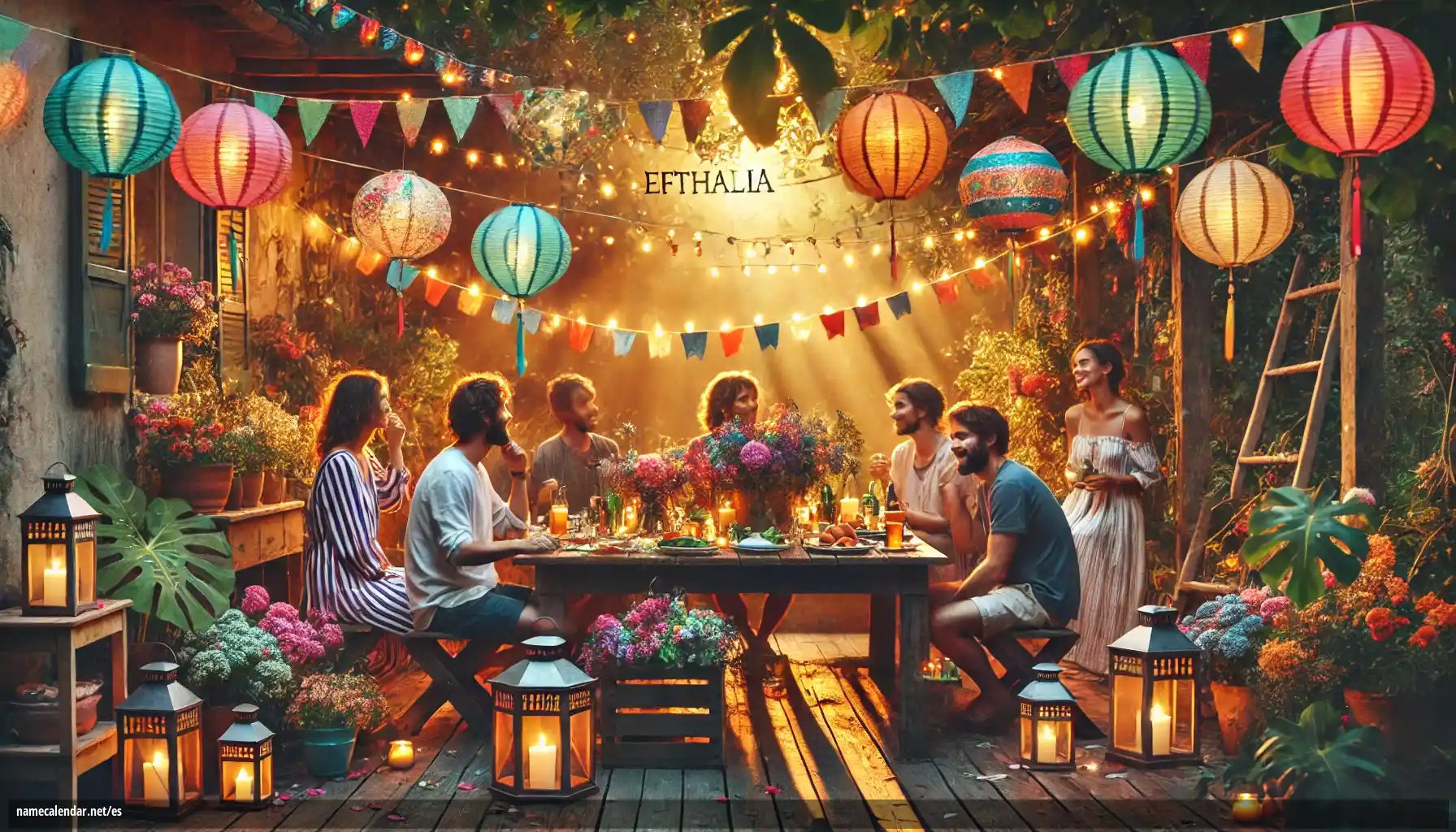 Celebración del onomástico y del nombre - Efthalia