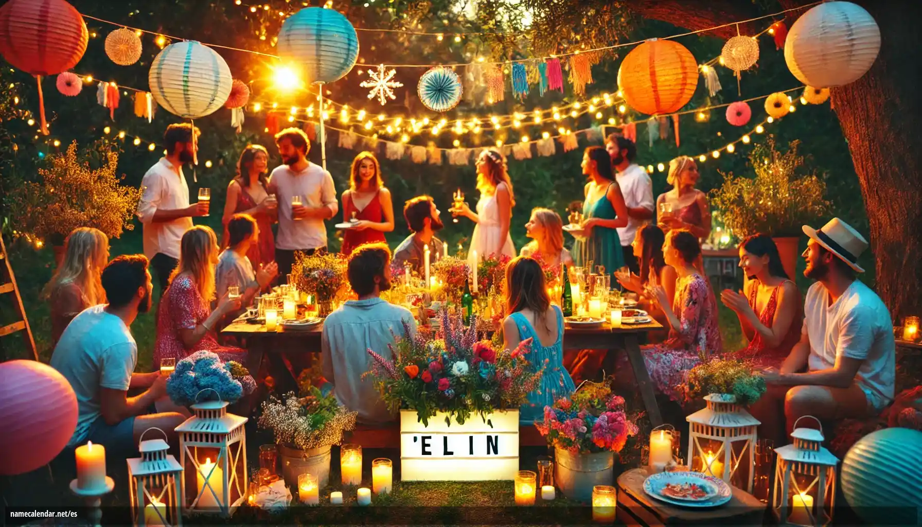 Celebración del onomástico y del nombre - Elin