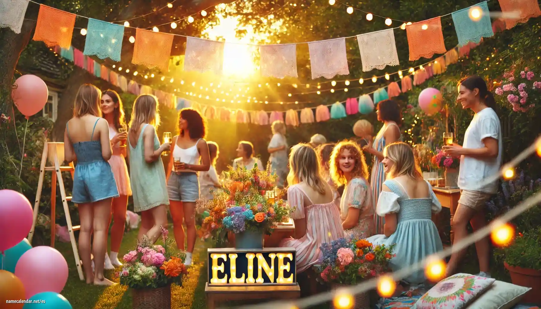 Celebración del onomástico y del nombre - Eline