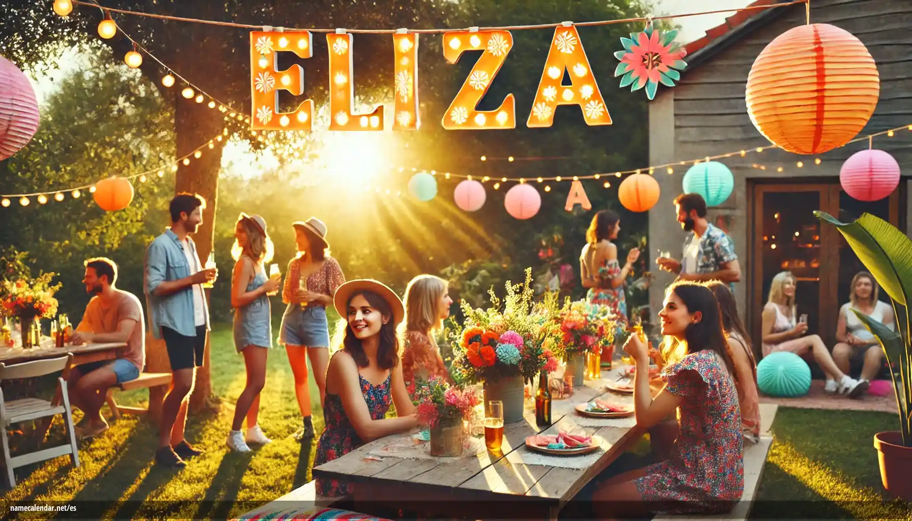 Celebración del onomástico y del nombre - Eliza