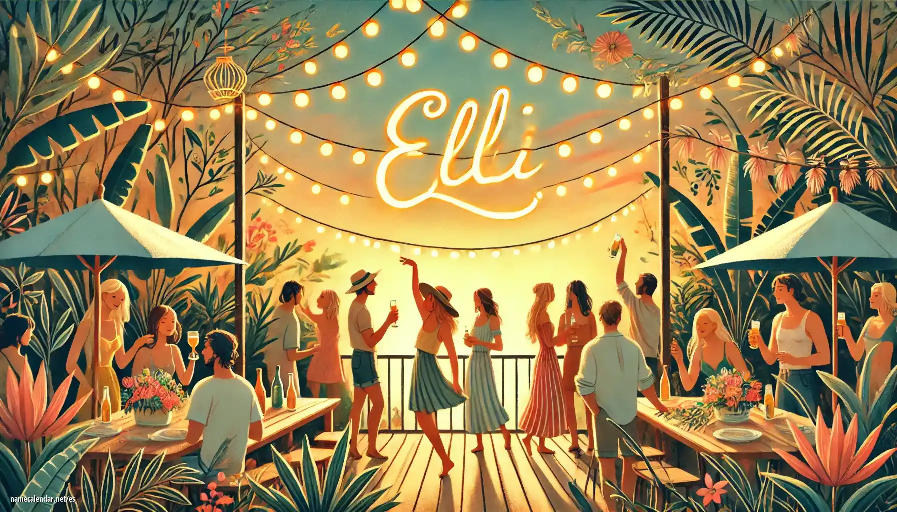 Celebración del onomástico y del nombre - Elli