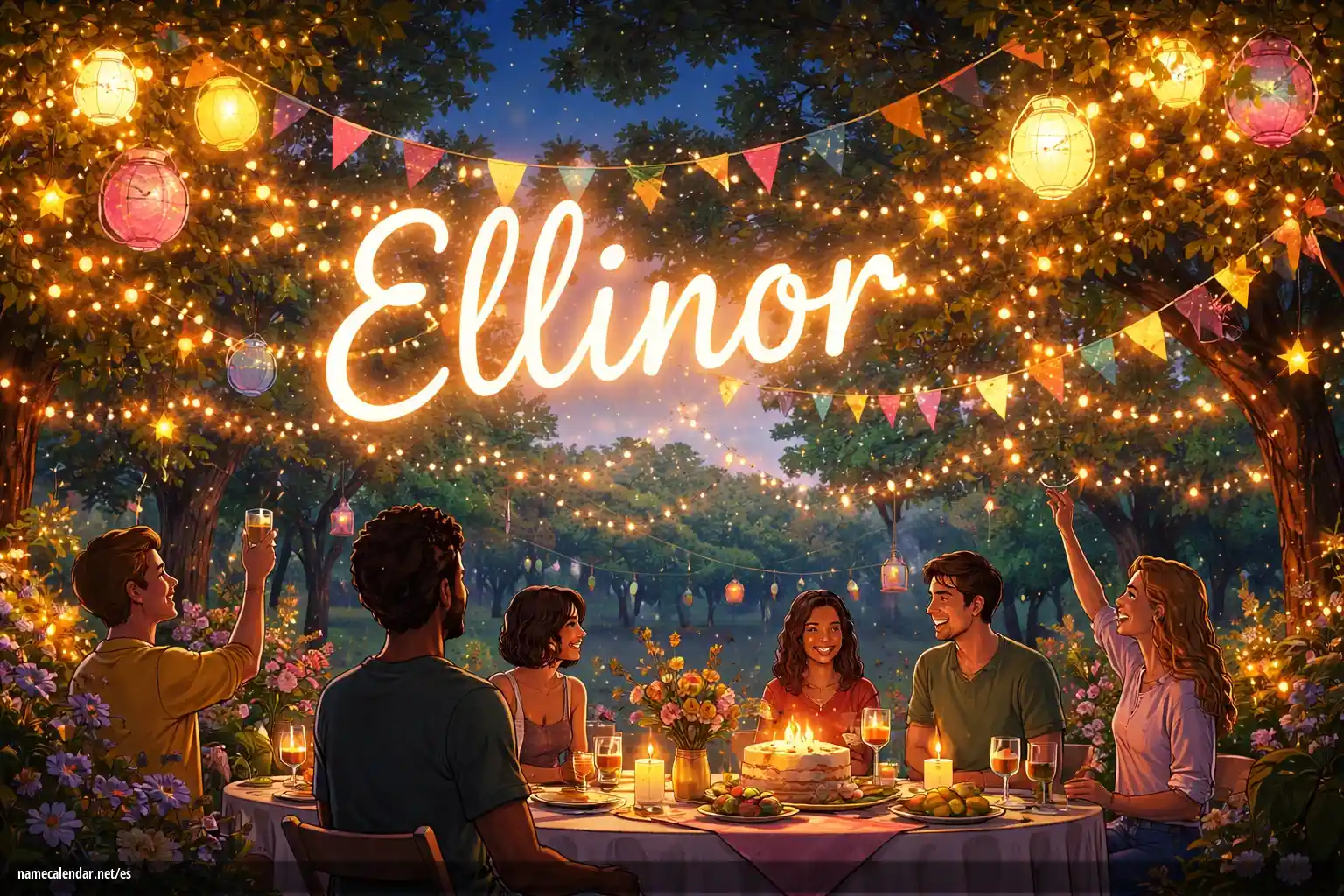 Celebración del onomástico y del nombre - Ellinor